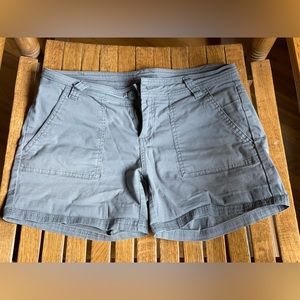 Gray Organic Cotton Prana Shorts - Size 6